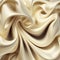 Cream Silk Fabric Pattern Design with twirl effect and smooth curves