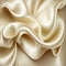 Cream Silk Fabric Pattern Design with twirl effect and smooth curves
