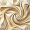 Cream Silk Fabric Pattern Design with twirl effect and smooth curves