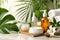 Cream spa wellness treatment cleansing action jar. Skincare hot stone massagecryotherapy jar pot t shirt mockup mockup
