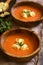 Cream of Tomato Soup with Tortellini