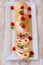 Creamcheese and raspberry Swiss roll