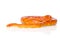 Creamsicle Corn Snake (Elaphe guttata guttata). on whit