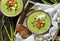 Creamy asparagus soup