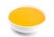 Creamy Butternut Squash Soup on a White Background