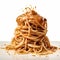 Creamy And Crunchy Spaghetti Peanut Butter Stock Image