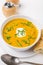 Creamy Curried Carrot & Bean Soup