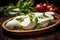 Creamy Delights of Fresh Mozzarella Cheese. AI Generated