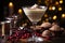 Creamy Eggnog Cinnamon Dessert Martini with Nutmeg