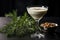 Creamy Eggnog Cinnamon Dessert Martini with Nutmeg