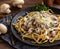 Creamy Fettuccine Alfredo With Mushrooms