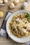 Creamy Fettuccine Alfredo With Mushrooms