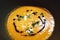 Creamy fresh pumpkin or butternut soup