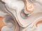 Creamy gray and muted orange fluid ink background