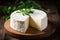 Creamy Indulgence - Savoring Fresh Cheese. AI Generated