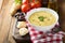 Creamy lemon chicken soup