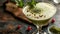 Creamy matcha martini - Matchatini, trendy cold summer cocktail. Matcha cocktails in martini glasses with green matcha powder.