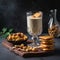 Creamy and nutty Kunu with savory snacks