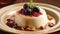 Creamy Panna Cotta with Berries and Nuts