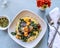 Creamy Polenta with Roasted Butternut Squash and Kale
