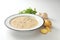 Creamy potato mushroom soup