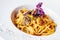 Creamy Tuscan pasta with truffles