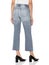 Crease & Clips Slim Women`s Light Blue Jeans, Blue casual denim for womenâ€™s with design of edges paired with black footwear and