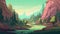 Create 2d Animation Background Inspired By Rick And Morty\\\'s Artist Nick Bear
