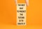 Create future symbol. Concept words The best way to predict the future is to create it on wooden blocks. Beautiful orange