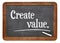 Create value on blackboard