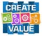 Create Value Blue Colorful Gears Center