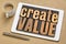 Create value wood typography