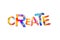 Create. Word of triangular letters