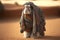 Created with Generative AI technology. a rabbit in bedouin clothing