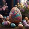 creates a diverse range of Easter egg designs, from traditional to modern, in vivid and captivating renderings