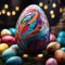 creates a diverse range of Easter egg designs, from traditional to modern, in vivid and captivating renderings