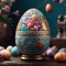 creates a diverse range of Easter egg designs, from traditional to modern, in vivid and captivating renderings