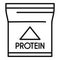 Creatine nutrition icon outline vector. Sport supplement