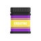 Creatine sport nutrition icon, flat style