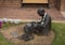 `Creating` by artist Seward Johnson Jr. in Lincoln Square in the City of Arlington, Texas.