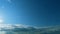 Creating A Peaceful And Refreshing Atmosphere. Blue Sky With Clouds. Panorama Blue Sky With Clouds. Timelapse.
