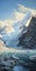 Creating Serenity: Painting Glaciers In The Style Of Mark Brooks