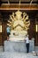 Creating Shiva sculpture in the courtyard of Wenshu Monastery