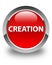 Creation glossy red round button