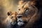 The Creation of Motherly Love between Wild and Lovely Lions. Generative AI
