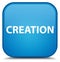 Creation special cyan blue square button