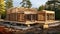 The Creation of Timber Frame Modular Homes. Generative AI