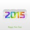 Creative 2015 Happy New Year Greeting Card