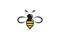 Creative Abstract Bumblebee Logo Design Vector Symbol Illustration