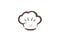 Creative Abstract Chef Hat Plate Logo Design Vector Symbol Illustration